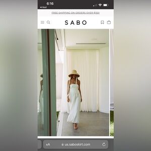 Sabo Skirt Strapless Maxi Dress size M (never worn but tags off)